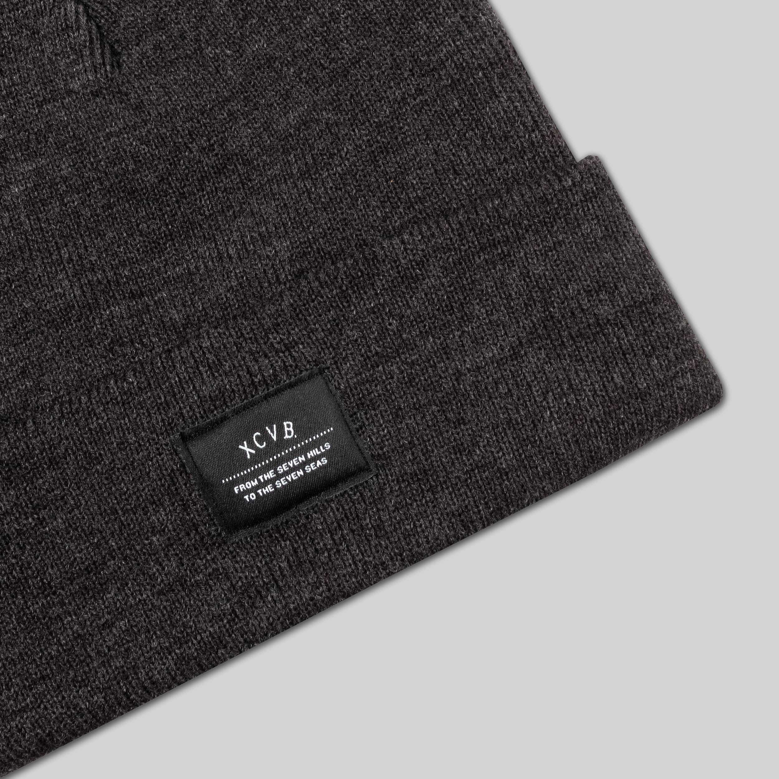 XCVB Charcoal Beanie UK Independent Streetwear Clothing Brand XCVB